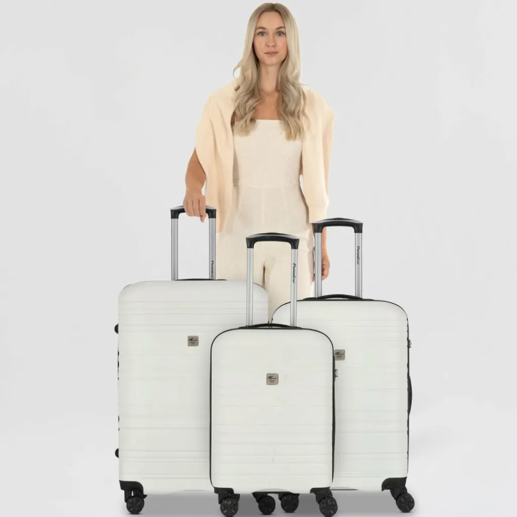 Check.In Paradise 4 Rollen Kofferset 3-teilig weiß