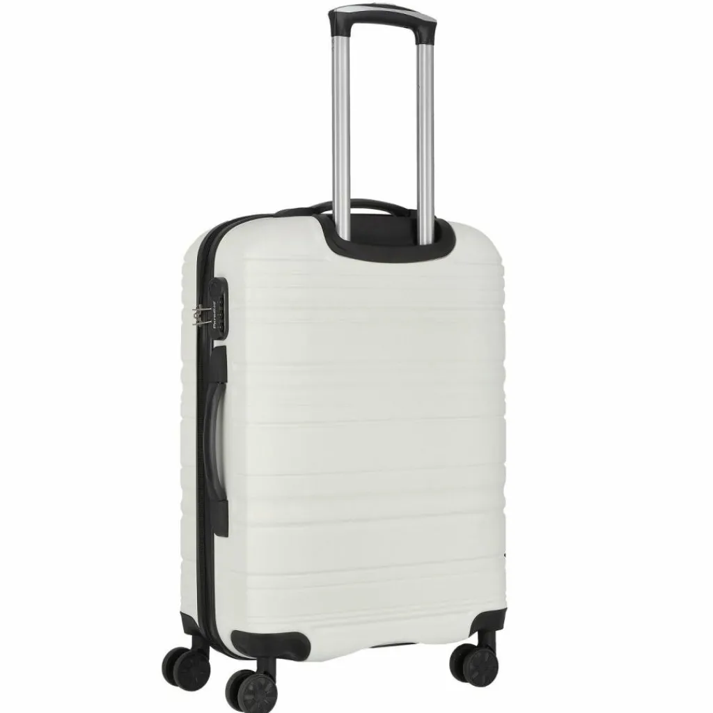 Check.In Paradise 4 Rollen Kofferset 3-teilig weiß