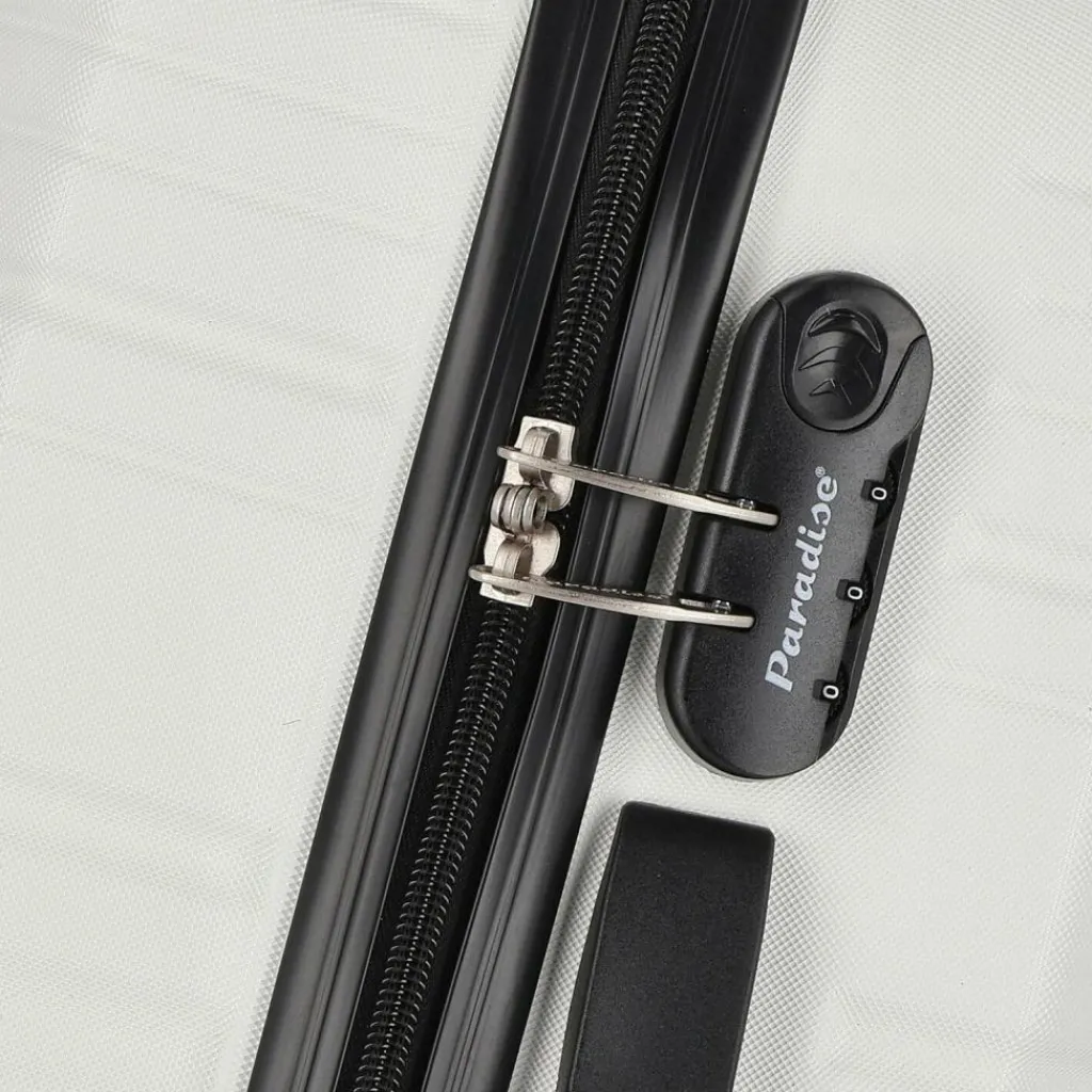 Check.In Paradise 4 Rollen Kofferset 3-teilig weiß