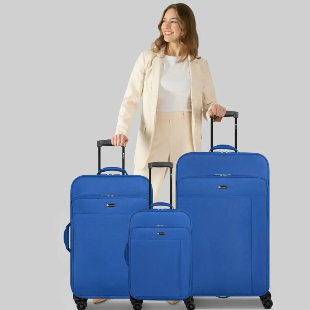 Clearance Check.In Sevilla 2.0 4 Rollen Kofferset 3-teilig blue