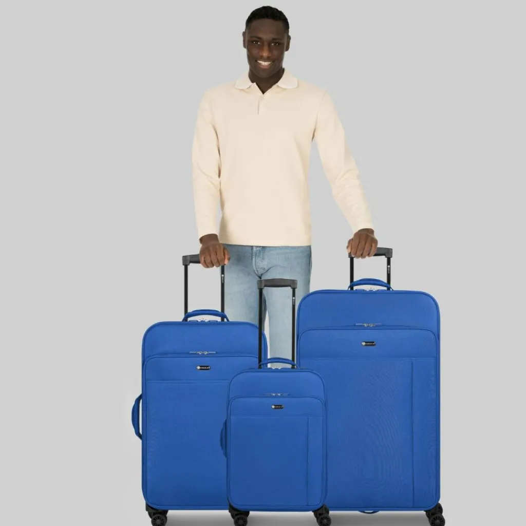 Clearance Check.In Sevilla 2.0 4 Rollen Kofferset 3-teilig blue