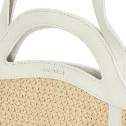New Coccinelle Amalia Shopper Tasche 48 cm natural-blanco