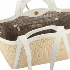 New Coccinelle Amalia Shopper Tasche 48 cm natural-blanco