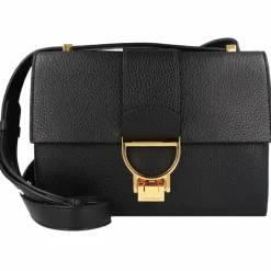 Sale Coccinelle Arlettis Umhängetasche Leder 23 cm noir