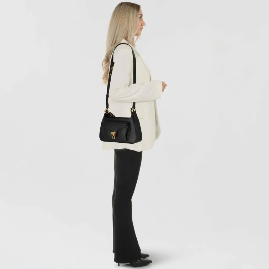 Coccinelle Henkeltaschen<Beat Handtasche Leder 24 cm noir