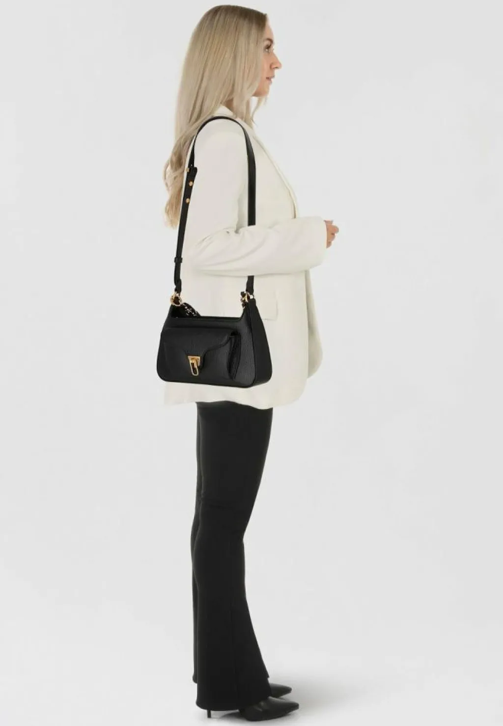 Coccinelle Henkeltaschen<Beat Handtasche Leder 24 cm noir