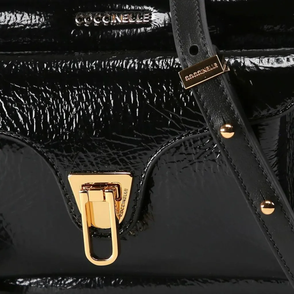 Discount Coccinelle Beat Umhängetasche Leder 21.5 cm noir