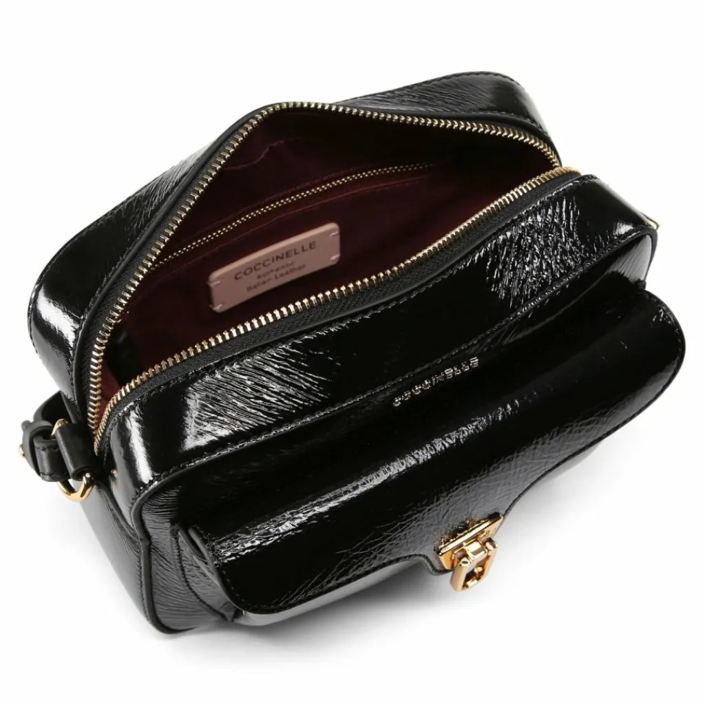 Discount Coccinelle Beat Umhängetasche Leder 21.5 cm noir