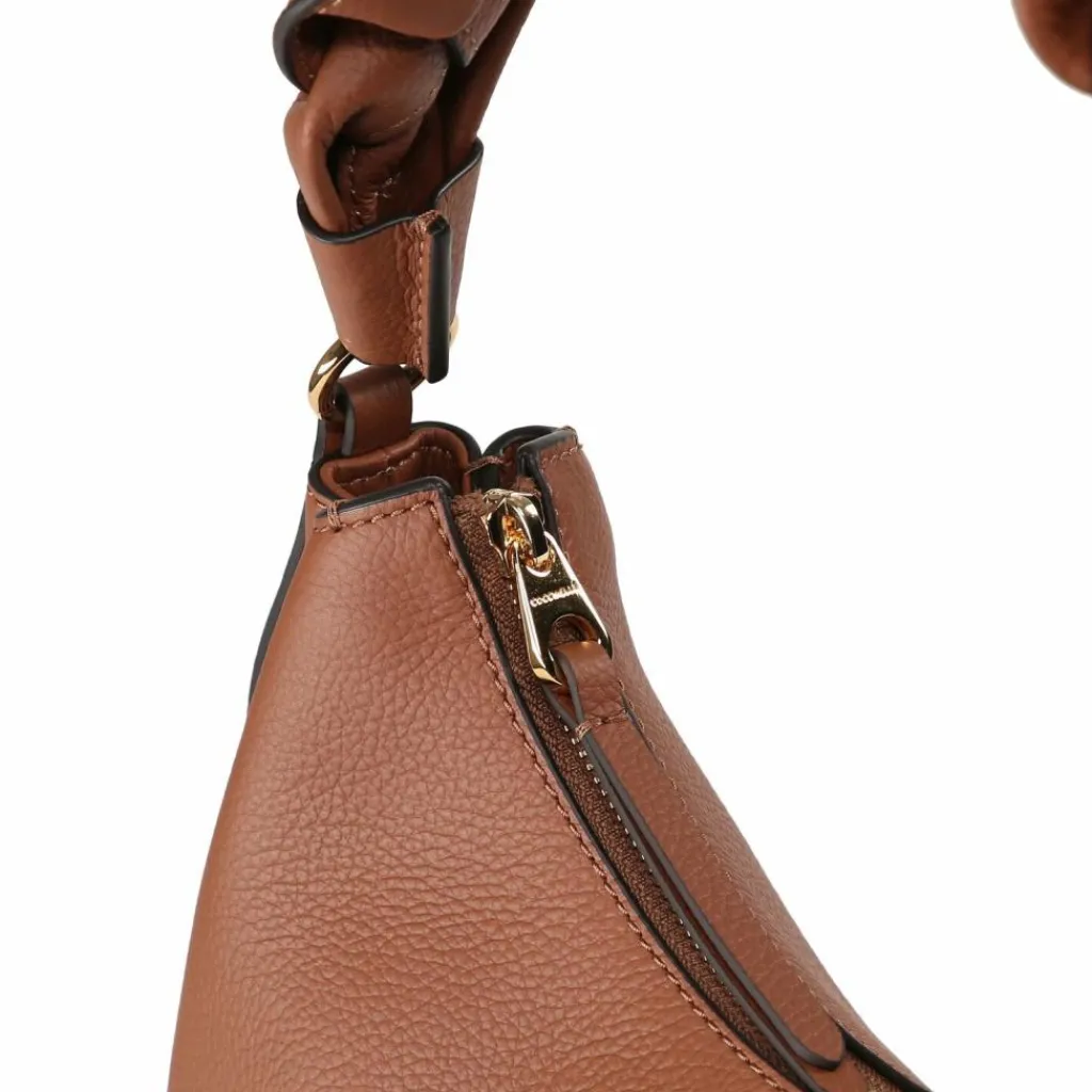 Coccinelle Schultertaschen|Henkeltaschen<Boheme Schultertasche Leder 30 cm cognac-noir