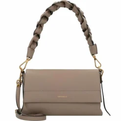 Coccinelle Henkeltaschen|Schultertaschen<Boheme Schultertasche Leder 27 cm warm taupe-rosette