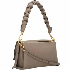 Coccinelle Henkeltaschen|Schultertaschen<Boheme Schultertasche Leder 27 cm warm taupe-rosette
