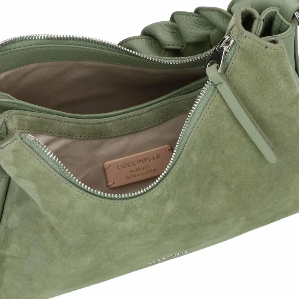 Coccinelle Henkeltaschen|Schultertaschen<Boheme Schultertasche Leder 31 cm greenery-greene