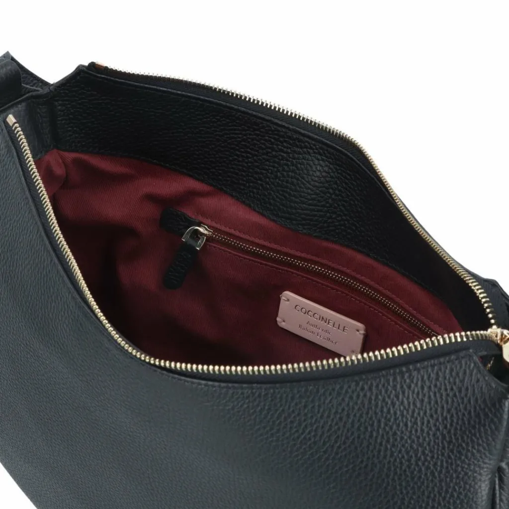 Hot Coccinelle C-Easy Schultertasche Leder 34 cm noir