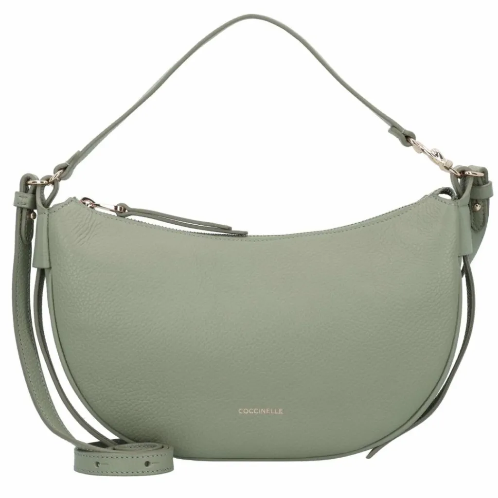Online Coccinelle C-Easy Schultertasche Leder 25 cm greenery