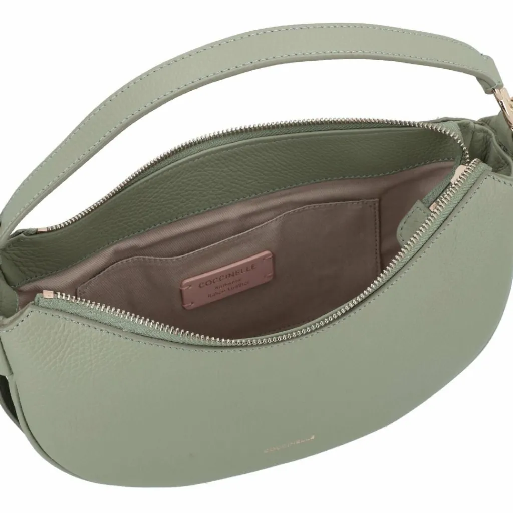 Online Coccinelle C-Easy Schultertasche Leder 25 cm greenery