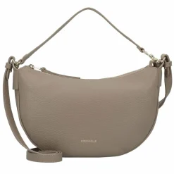 Coccinelle C-Easy Schultertasche Leder 25 cm warm taupe