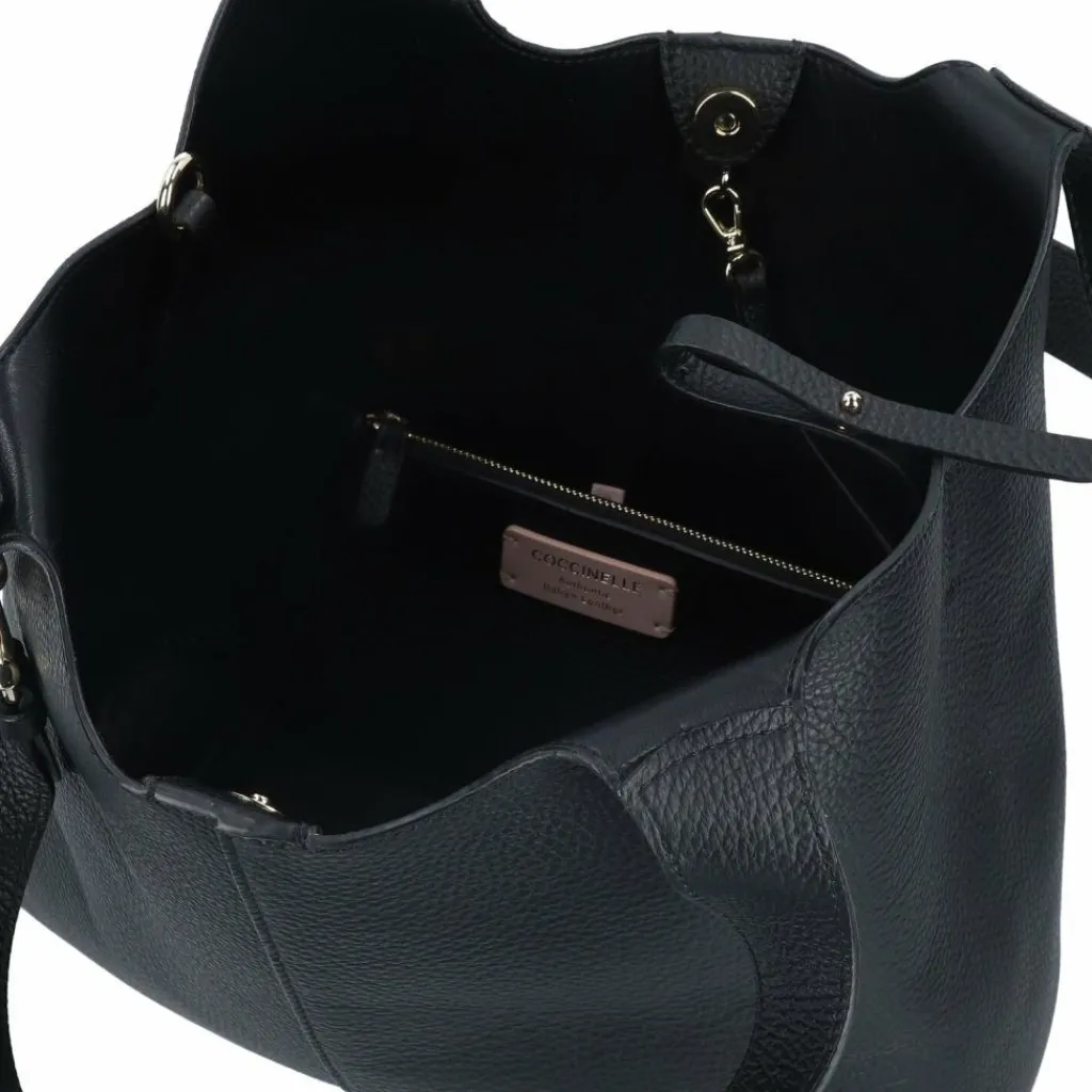 Coccinelle Henkeltaschen|Schultertaschen<C-Easy Schultertasche Leder 34 cm noir