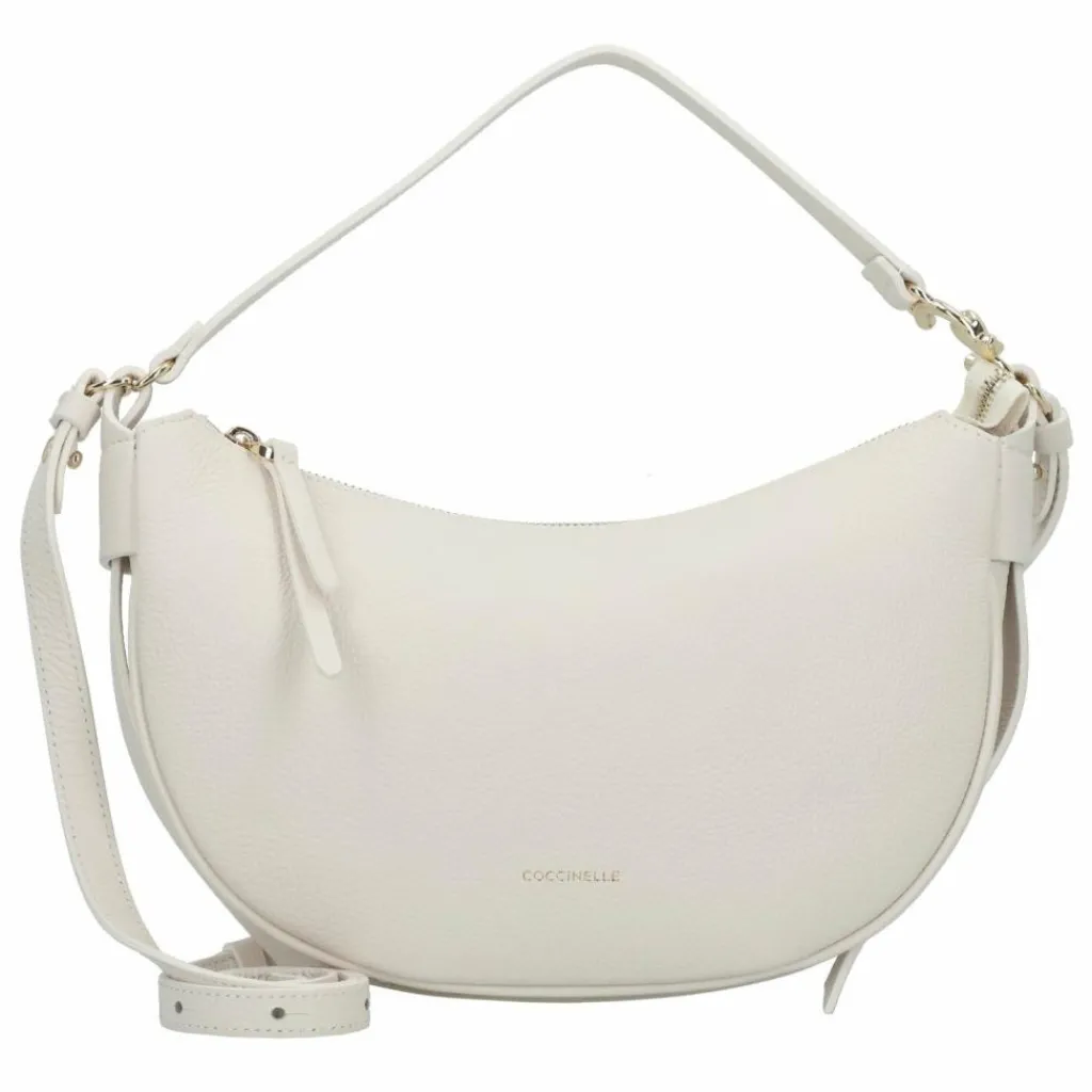 Best Coccinelle C-Easy Schultertasche Leder 25 cm blanco