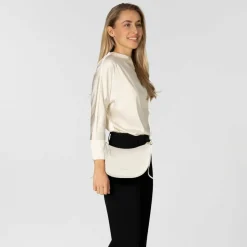 Best Coccinelle C-Easy Schultertasche Leder 25 cm blanco