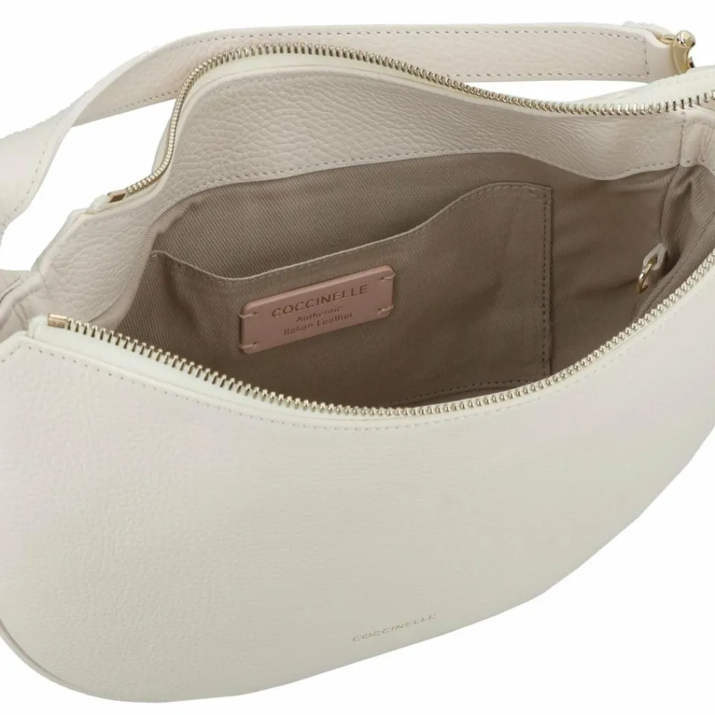 Best Coccinelle C-Easy Schultertasche Leder 25 cm blanco
