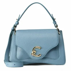 Coccinelle Schultertaschen<C-Me Schultertasche Leder 23.5 cm arctic blue