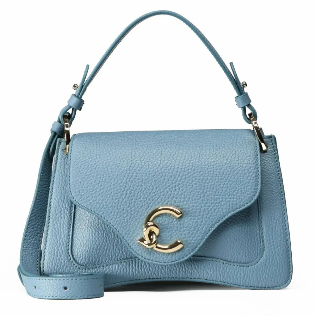 Coccinelle Schultertaschen<C-Me Schultertasche Leder 23.5 cm arctic blue