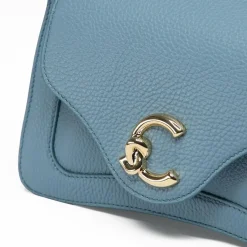 Coccinelle Schultertaschen<C-Me Schultertasche Leder 23.5 cm arctic blue