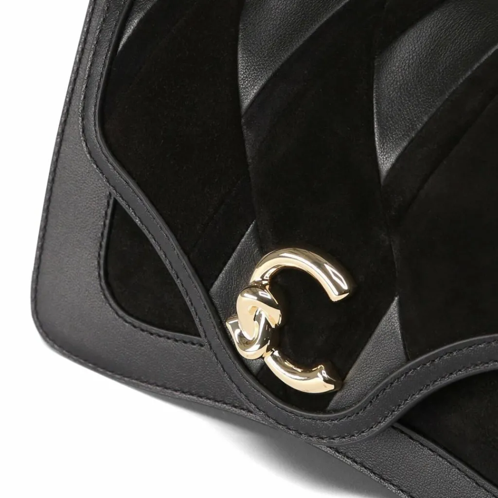 Outlet Coccinelle C-Me Schultertasche Leder 24 cm noir