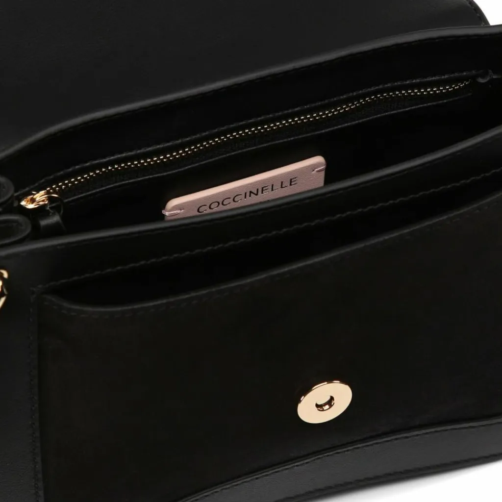Outlet Coccinelle C-Me Schultertasche Leder 24 cm noir