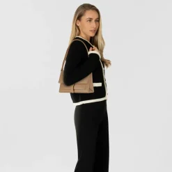 Coccinelle Schultertaschen|Henkeltaschen<Dorian Schultertasche Leder 24 cm skin