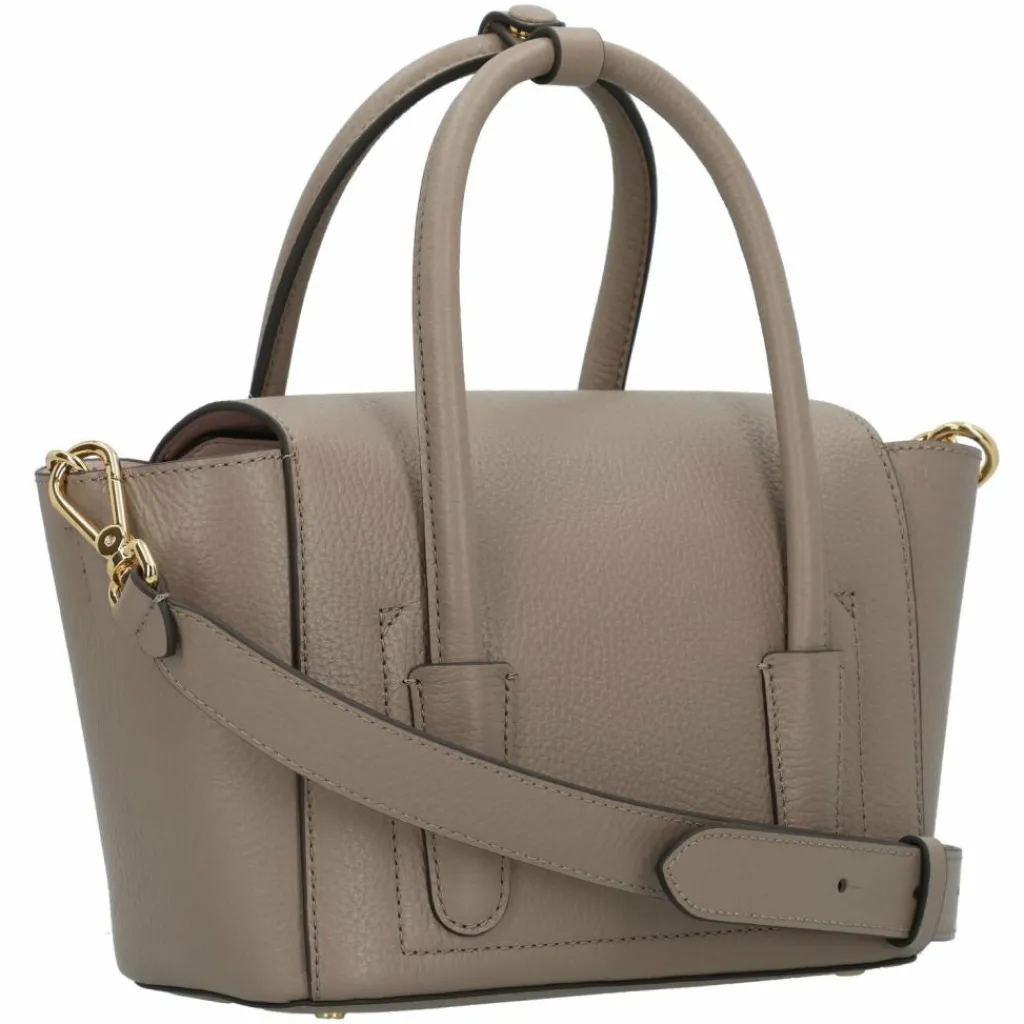 Outlet Coccinelle Double Beat Schultertasche Leder 21 cm warm taupe