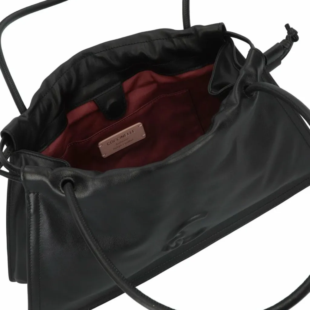 Hot Coccinelle Dulse Beuteltasche Leder 39 cm noir