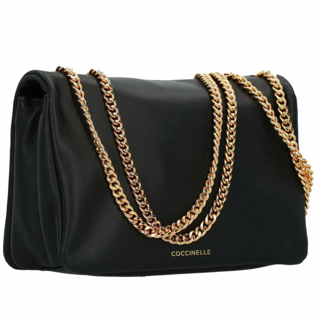 Coccinelle Schultertaschen<Dulse Schultertasche Leder 19 cm noir