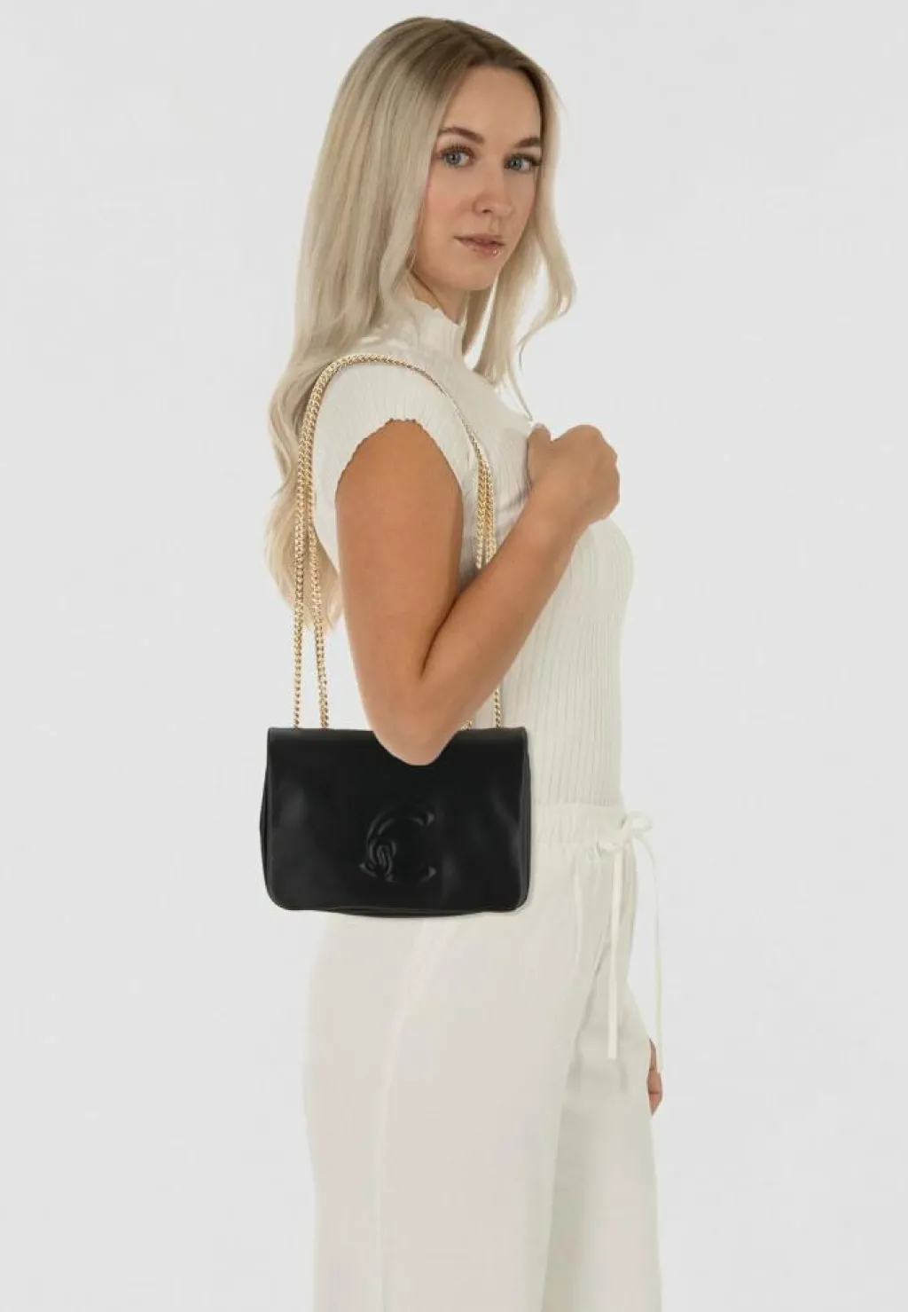 Coccinelle Schultertaschen<Dulse Schultertasche Leder 19 cm noir