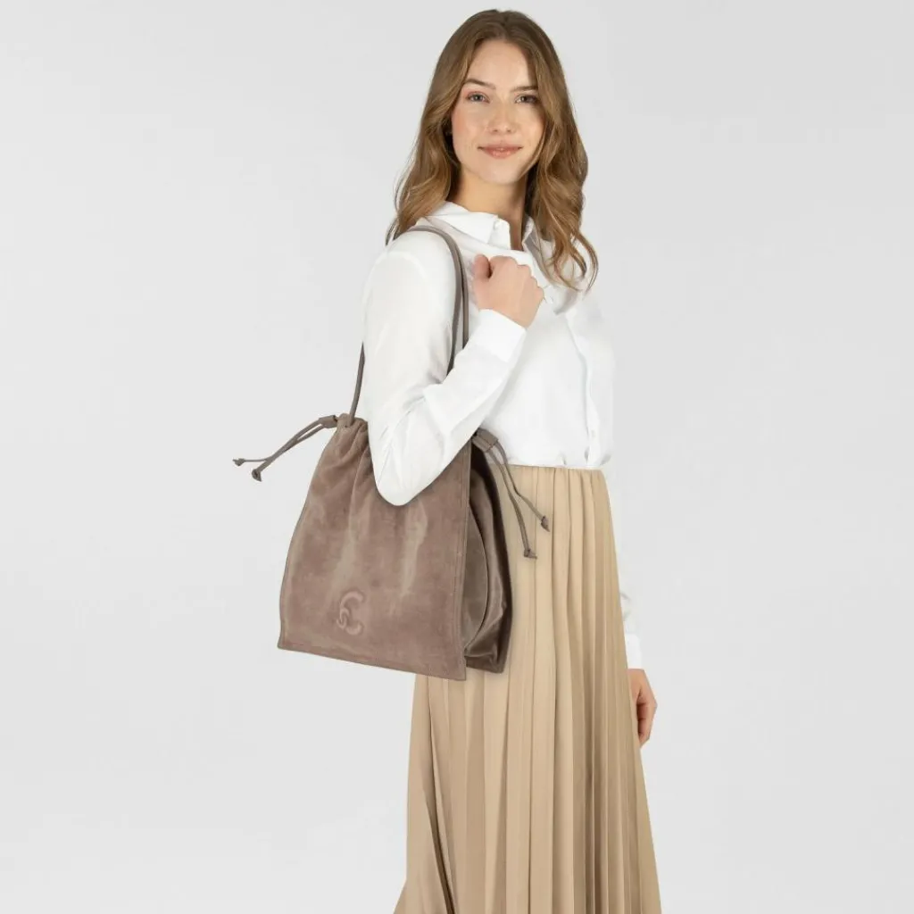 Coccinelle Henkeltaschen|Schultertaschen<Dulse Schultertasche Leder 37 cm warm ta-warm ta