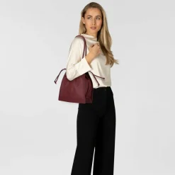 Coccinelle Henkeltaschen|Schultertaschen<Dulse Schultertasche Leder 31 cm ribes