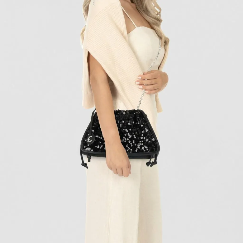 Coccinelle Umhängetaschen<Dulse Umhängetasche Leder 23 cm noir-noir