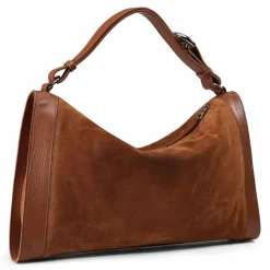 Coccinelle Henkeltaschen|Schultertaschen<Elinor Schultertasche Leder 39 cm cognac