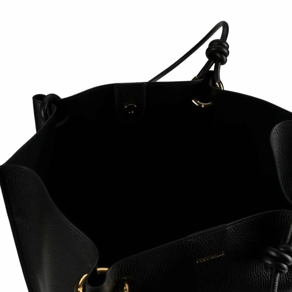 Outlet Coccinelle Finn Shopper Tasche Leder 31 cm noir