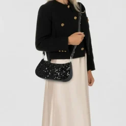 Coccinelle Schultertaschen<Merveille Schultertasche Leder 24.5 cm noir-noir