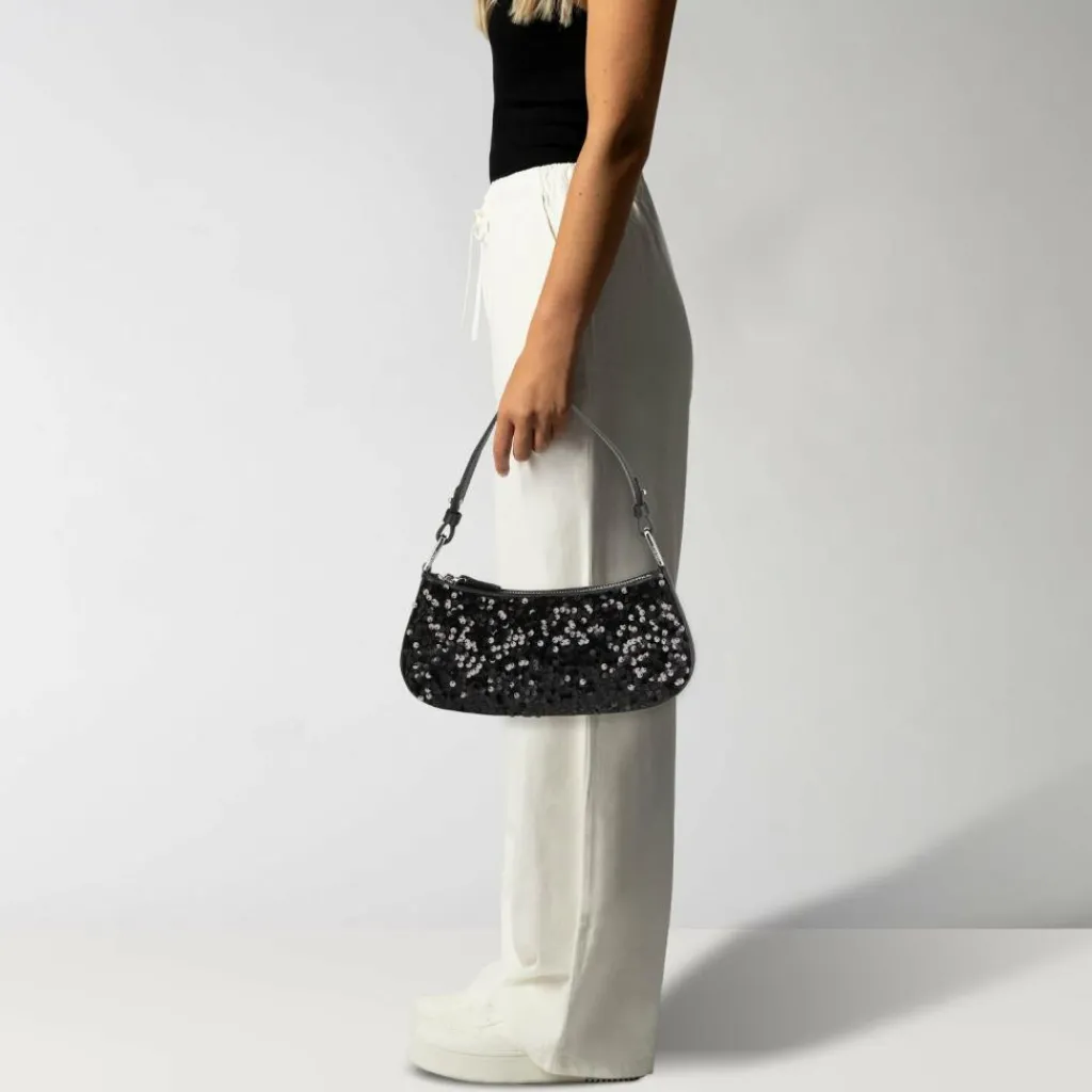 Coccinelle Schultertaschen<Merveille Schultertasche Leder 24.5 cm noir-noir