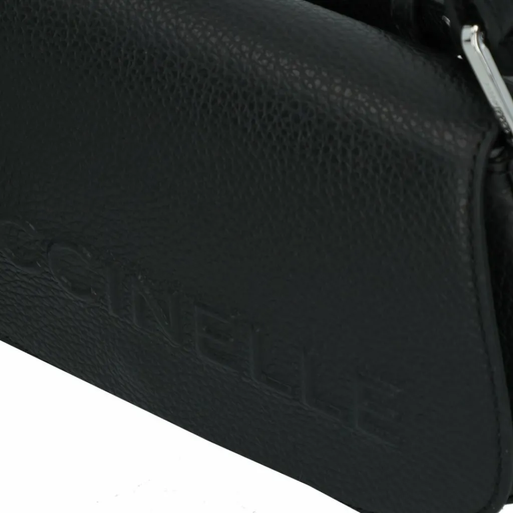 Clearance Coccinelle Myrtha Schultertasche Leder 24 cm noir