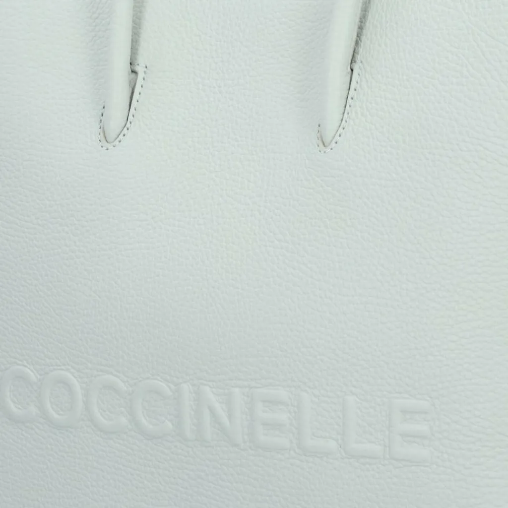 Discount Coccinelle Myrtha Schultertasche Leder 35 cm snow