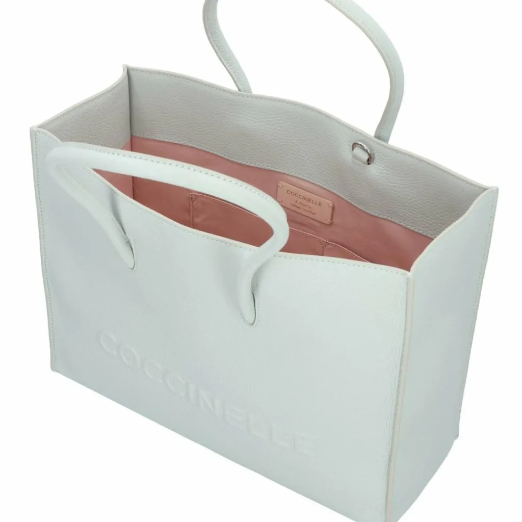 Discount Coccinelle Myrtha Schultertasche Leder 35 cm snow