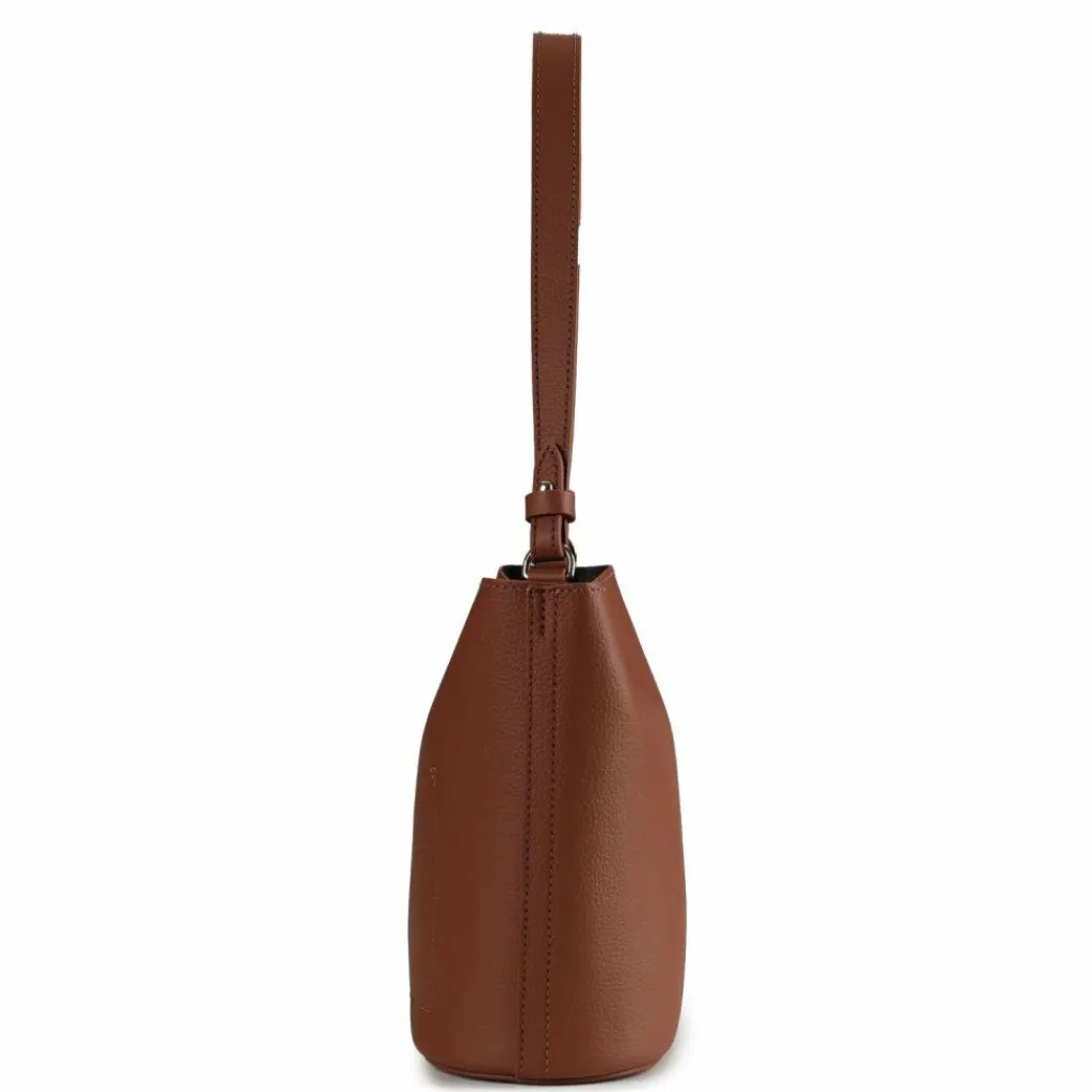 Discount Coccinelle Nikla Beuteltasche Leder 18 cm cognac-noir