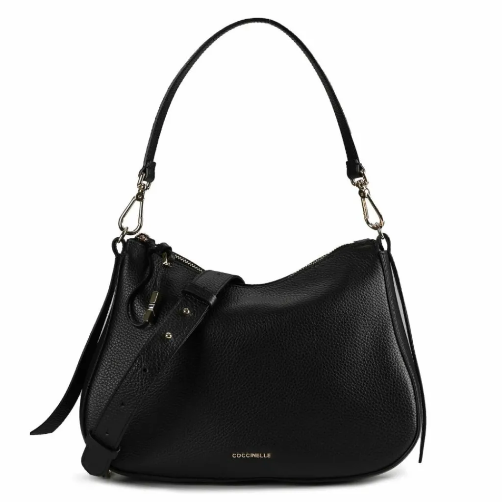 Best Coccinelle Nory Schultertasche Leder 30 cm noir