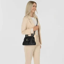 Coccinelle Henkeltaschen<Sabine Handtasche Leder 22 cm noir