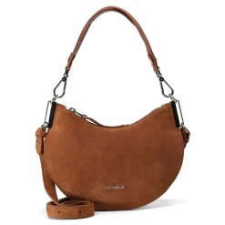 Outlet Coccinelle Sunup Schultertasche Leder 25 cm cognac