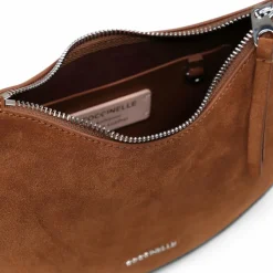 Outlet Coccinelle Sunup Schultertasche Leder 25 cm cognac