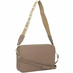 New Coccinelle Teb Schultertasche Leder 25 cm warm taupe 2